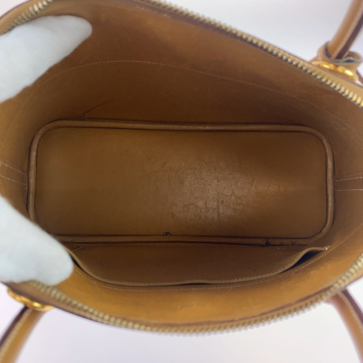 HERMES エルメス ボリード31 キャメル ブラウン レザー ヴォーシャモニー ハンドバッグ トートバッグ □I刻印 レディース