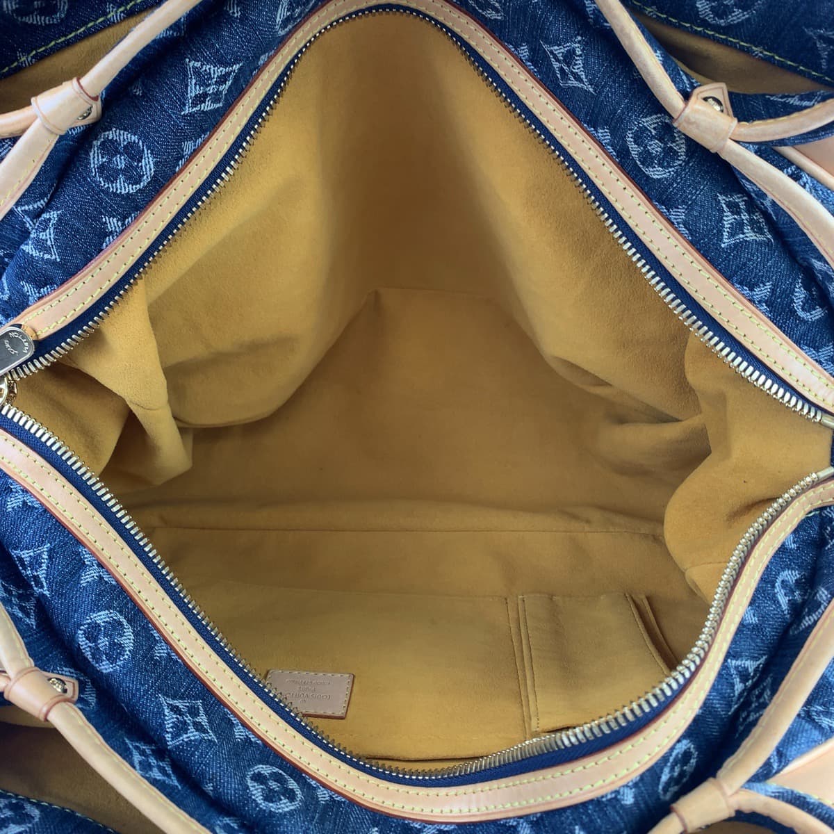 12498
LOUIS VUITTON ルイヴィトン モノグラムデニム カバレイエ GM ブルー 青 ベージュ ゴールド金具 デニム / レザー M95336 ショルダーバッグ トートバッグ 2way レディース