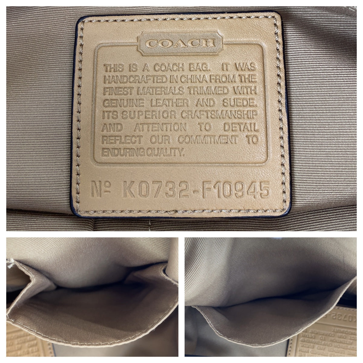 12493
COACH コーチ ミニシグネチャー ベージュ ブラウン シルバー金具 キャンバス ショルダーバッグ ポシェット 斜め掛け可能 レディース