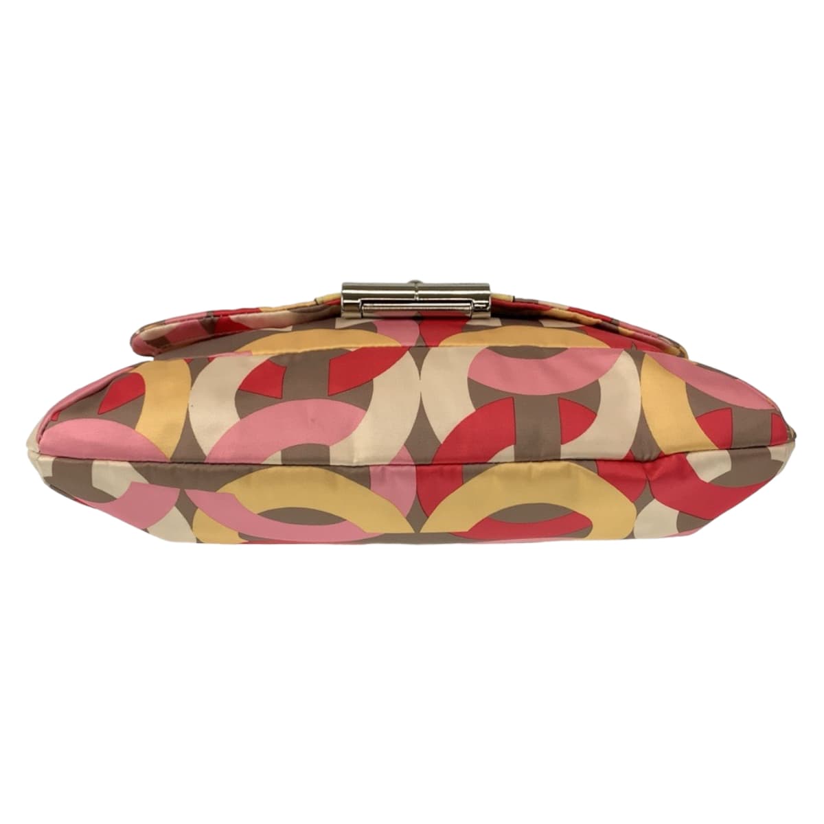 12489
COACH コーチ オプアート ピンク マルチカラー シルバー金具 コットン ホーボー ショルダーバッグ 斜め掛け可能 レディース AB5