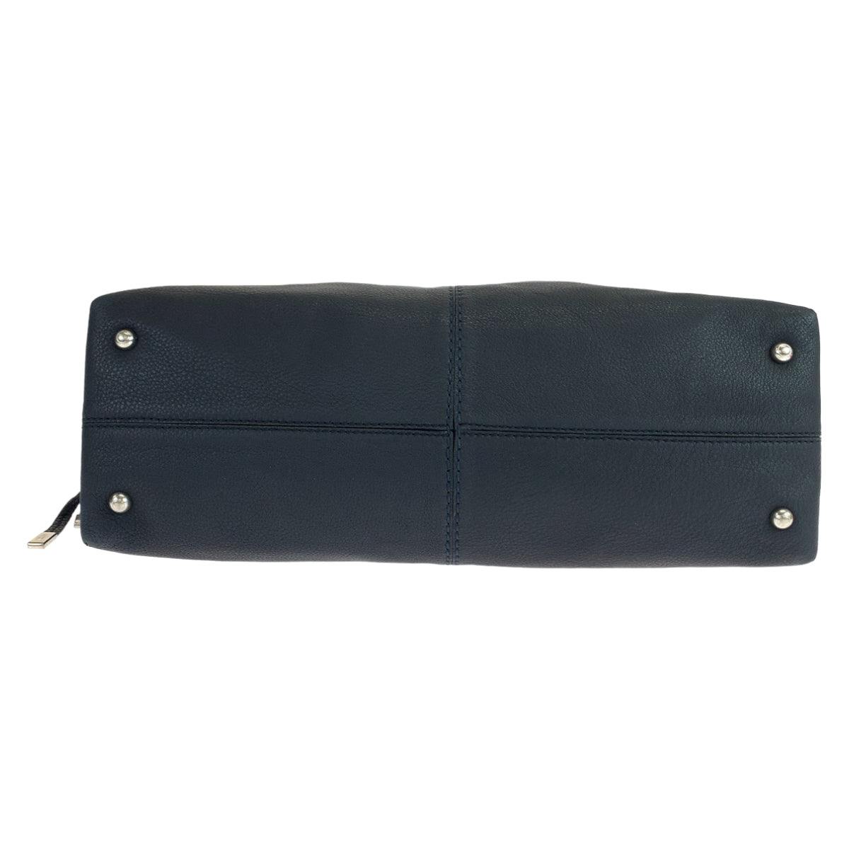 TOD’S トッズ ブラック 黒 シルバー金具 レザー トートバッグ ハンドバッグ レディース