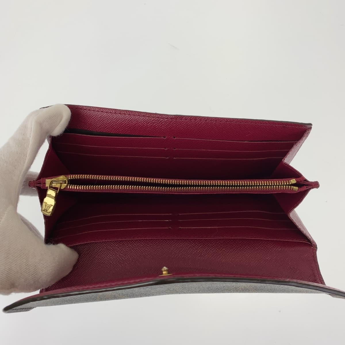10993
LOUIS VUITTON ルイヴィトン モノグラム ポルトフォイユ サラ ブラウン フューシャ PVC M60531 長財布 ロングウォレット レディース