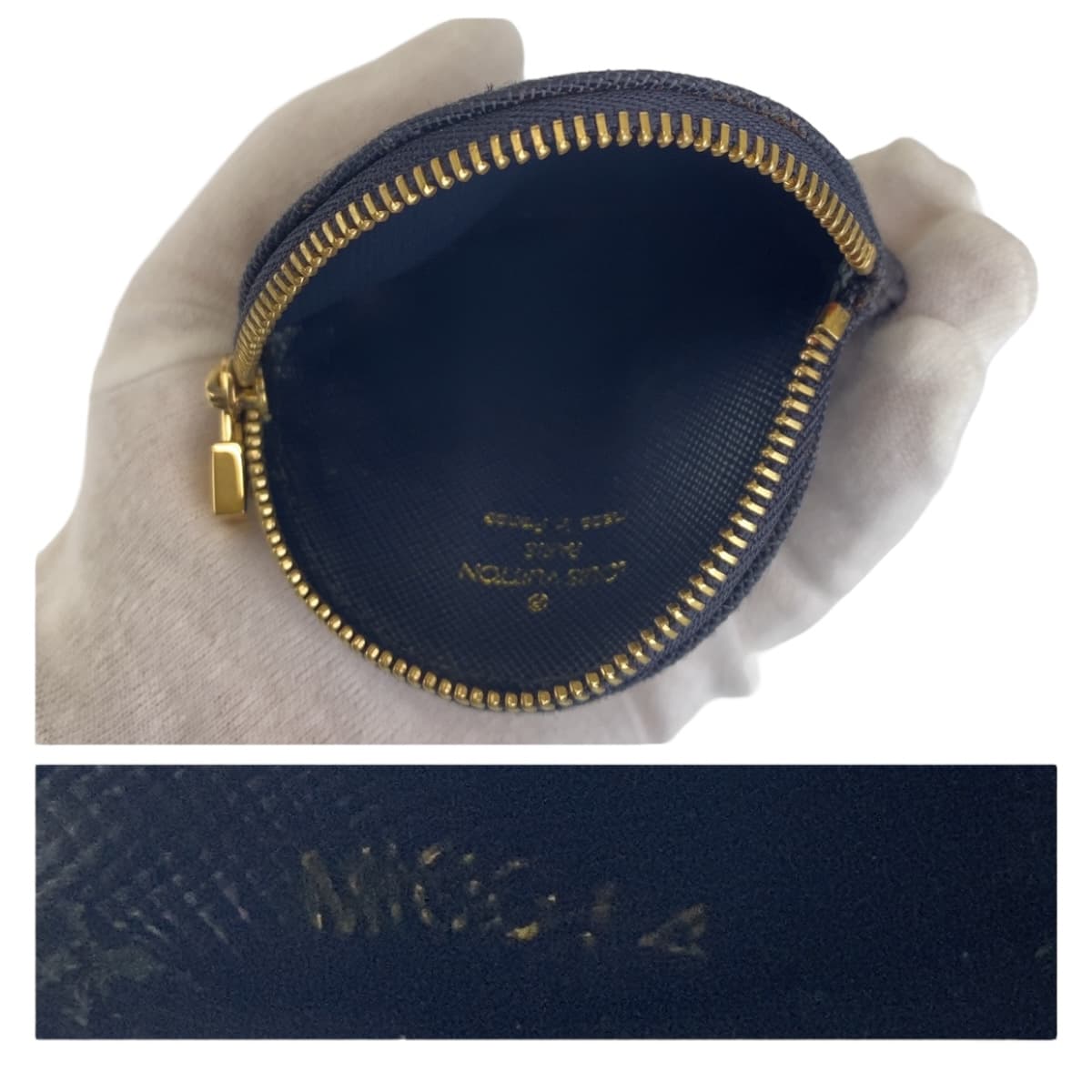 12458
LOUIS VUITTON ルイヴィトン モノグラム ポルトモネ ロン ダークネイビー ゴールド金具 キャンバス M92450 コインケース 小銭入れ 男女兼用 メンズ