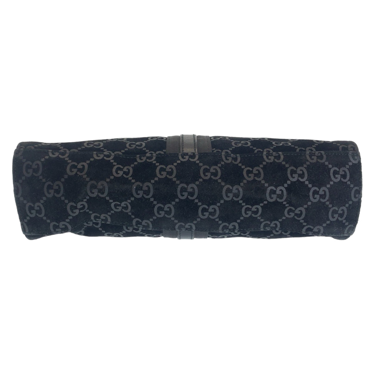 GUCCI グッチ ジャッキー GG柄 ブラック 黒 シルバー金具 スウェード 001 3355 ショルダーバッグ ハンドバッグ レディース