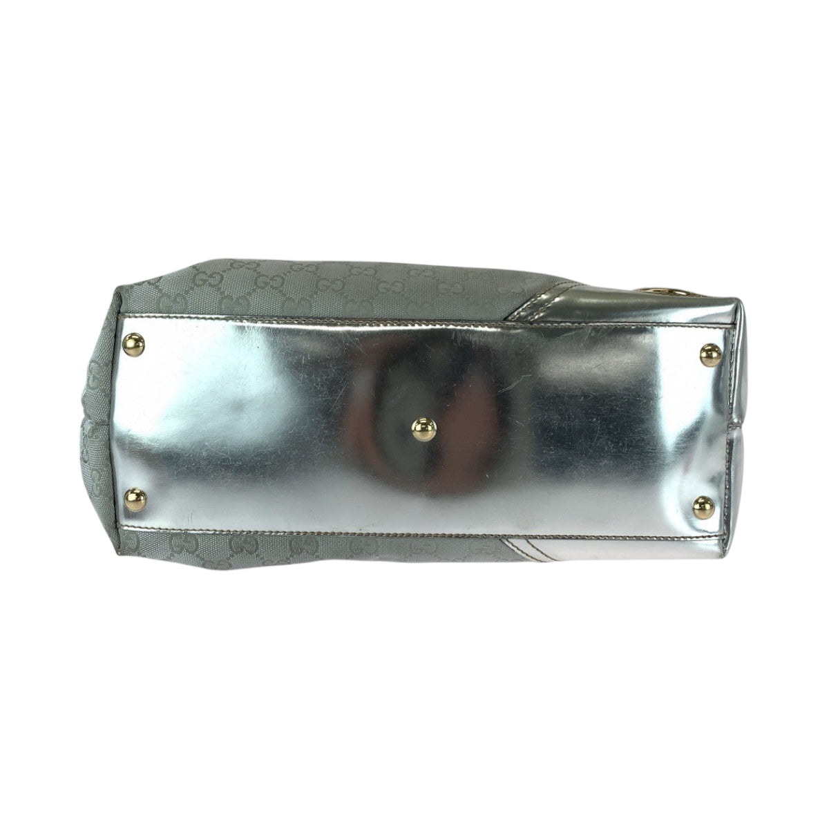 11322
GUCCI グッチ インンターロッキング ニューブリット シルバー ゴールド金具 GGキャンバス / レザー 169945 トートバッグ ショルダーバッグ レディース AB28