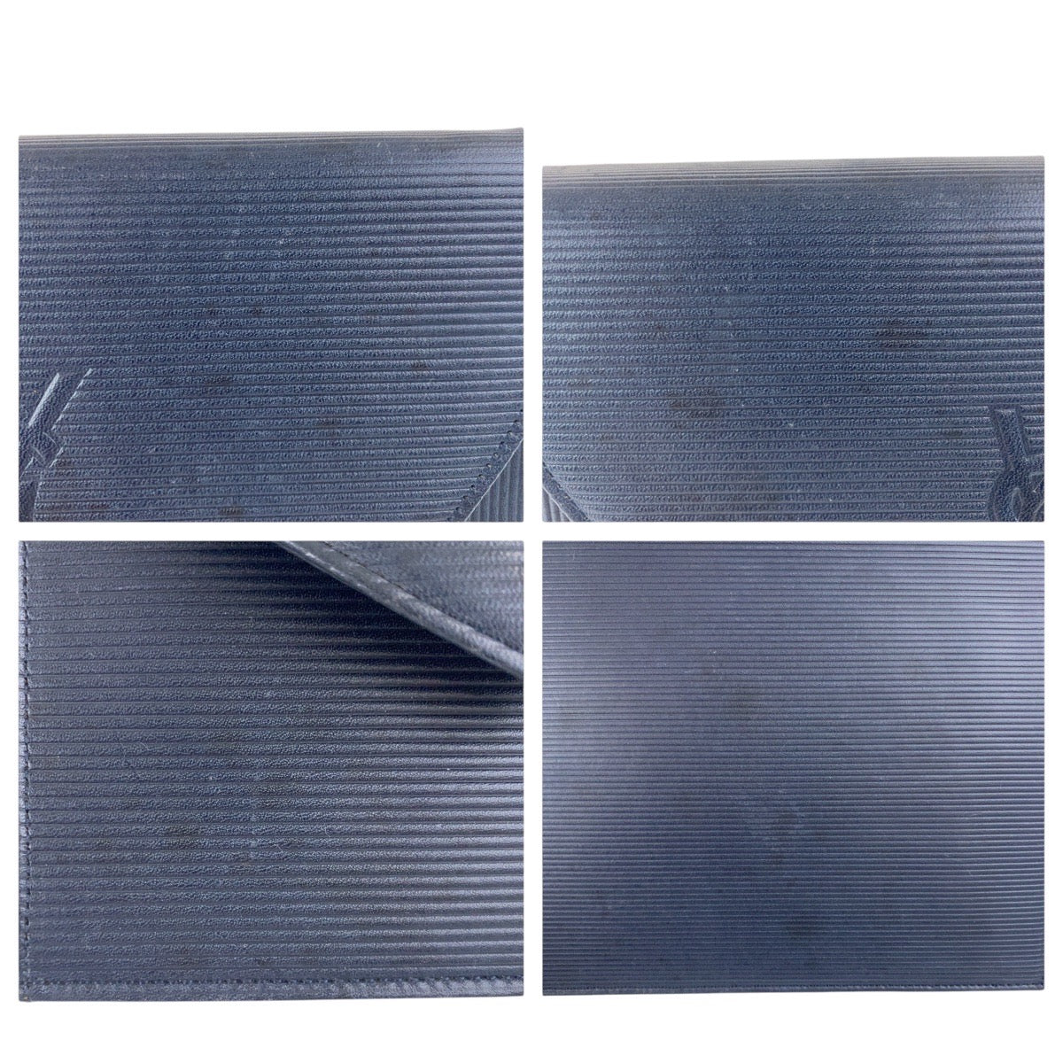 18009
YVES SAINT LAURENT イヴ サンローラン ロゴ型押し ブラック 黒 シルバー金具 レザー ショルダーバッグ 肩掛け レディース AB40