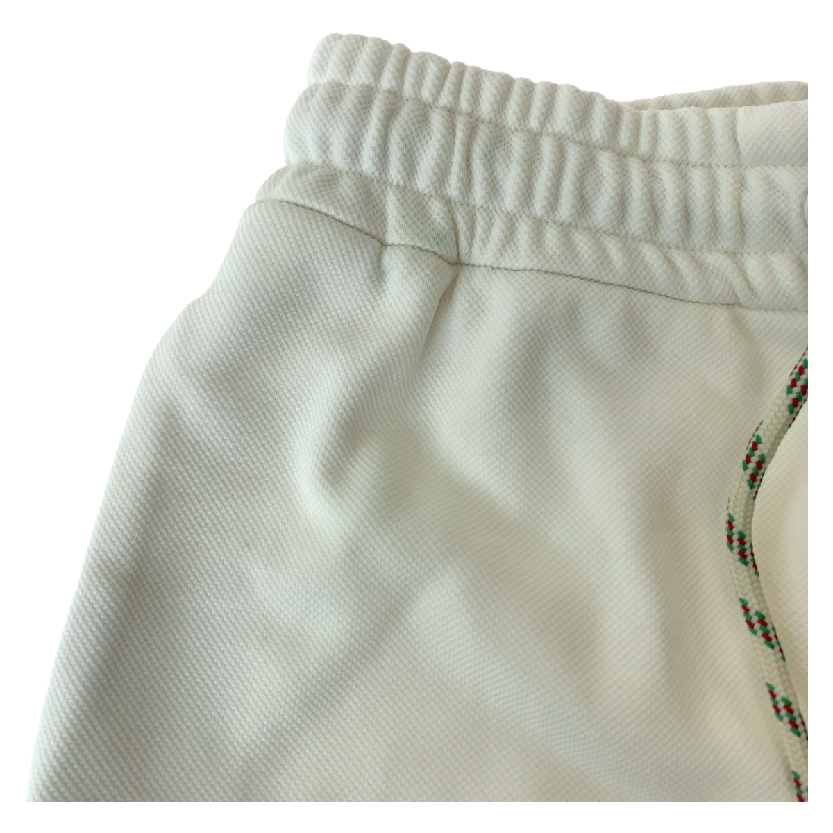 GUCCI グッチ 23AW ストライプ サイズXS ホワイト レッド グリーン コットン 688613 ショートパンツ ジャージ レディース