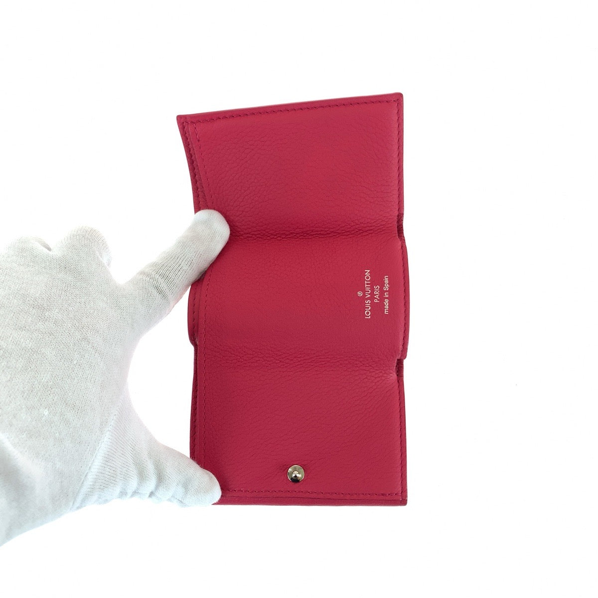 11487
LOUIS VUITTON ルイヴィトン ポルトフォイユ ロックミニ ピンク シルバー金具 レザー M67858 折財布 コンパクトウォレット レディース A30