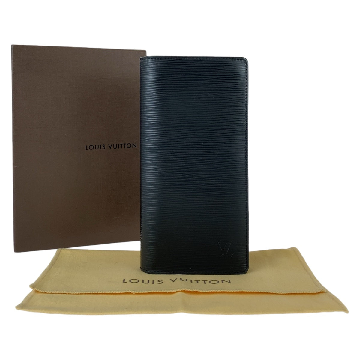 LOUIS VUITTON ルイヴィトン エピ ポルトフォイユ ブラザ ノワール ブラック 黒 シルバー金具 エピレザー M60622 長財布 ロングウォレット メンズ