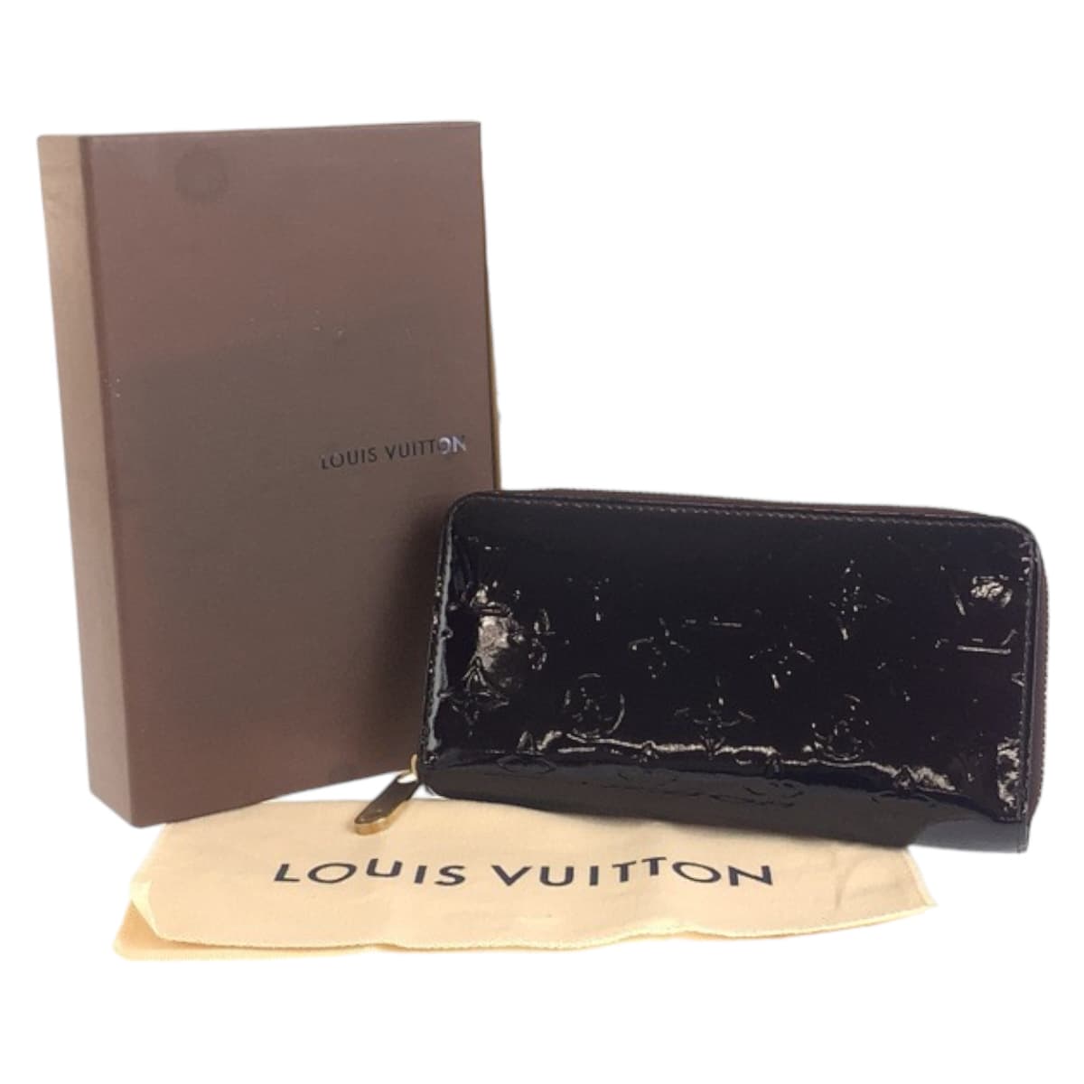 111552
LOUIS VUITTON ルイヴィトン モノグラム ヴェルニ ジッピーウォレット アマラント ゴールド金具 エナメル 長財布 ロングウォレット レディース