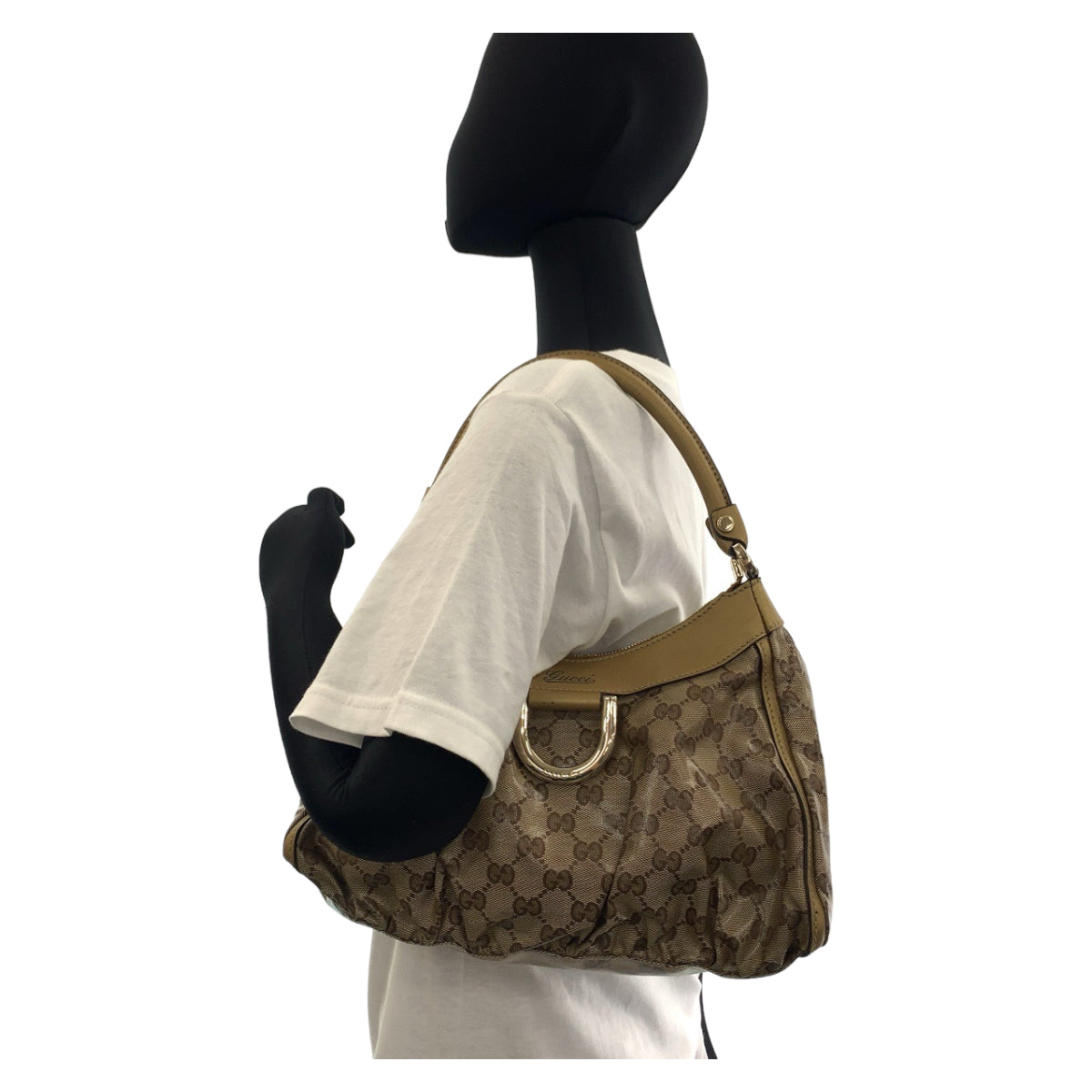 111641
GUCCI グッチ アビー GGクリスタル ベージュ ゴールド金具 GGキャンバス / レザー 265692 ショルダーバッグ ハンドバッグ レディース