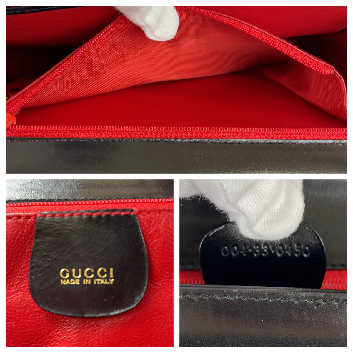 11652
GUCCI グッチ ヴィンテージ オールドグッチ レディロック ブラック 黒 ゴールド金具 レザー 004.33.0450 斜め掛け ショルダーバッグ ポシェット レディース ABP32