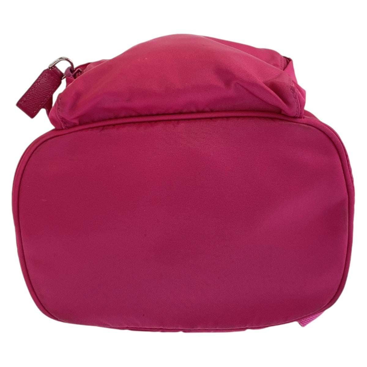 12362
PRADA プラダ テスート 三角ロゴプレート ピンク シルバー金具 ナイロン バックパック リュックサック レディース A54