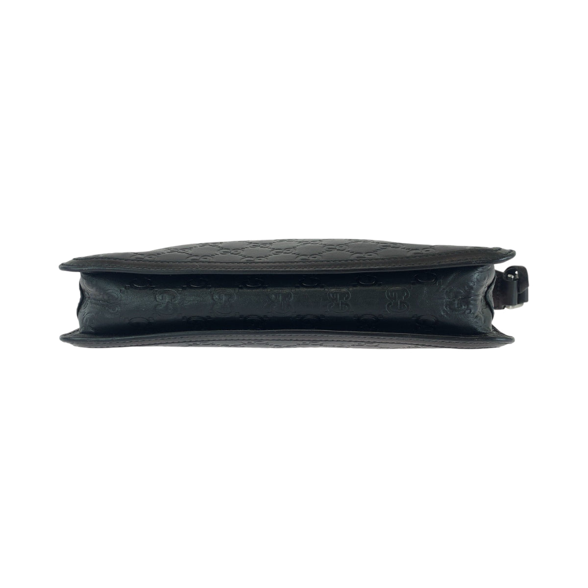 12889
GUCCI グッチ グッチシマ ブラック シルバー金具 レザー 152600 クラッチバッグ セカンドバッグ メンズ