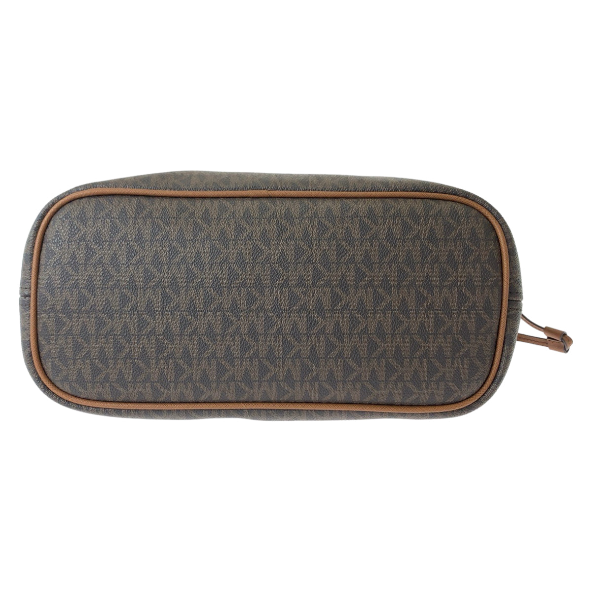 Michael Kors MK Signature Brown Gold Hardware PVC Tote Bag Handbag for Women