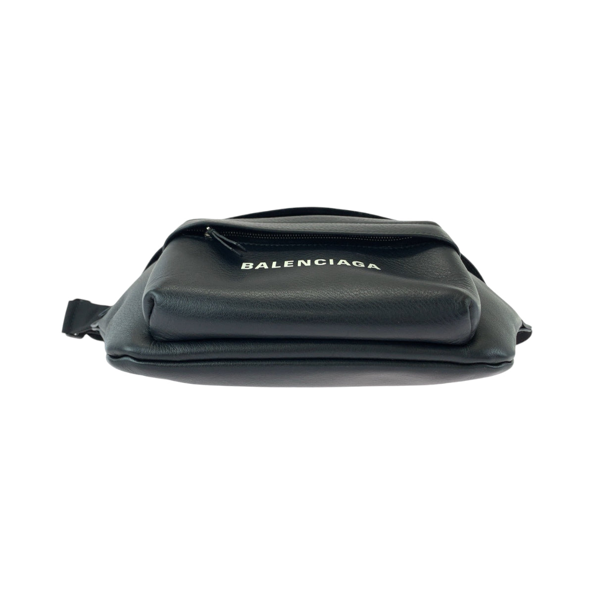 BALENCIAGA バレンシアガ エブリデイ ロゴ ブラック 黒 シルバー金具 レザー 552375 ボディバッグ ボムバッグ メンズ