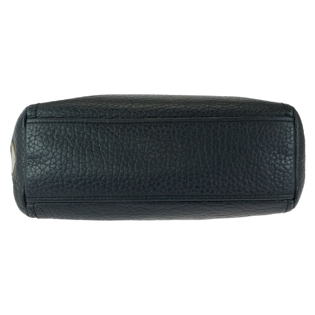 112266
PRADA プラダ ブラック 黒 ゴールド金具 レザー BR1918 がま口 ショルダーバッグ ハンドバッグ レディース
