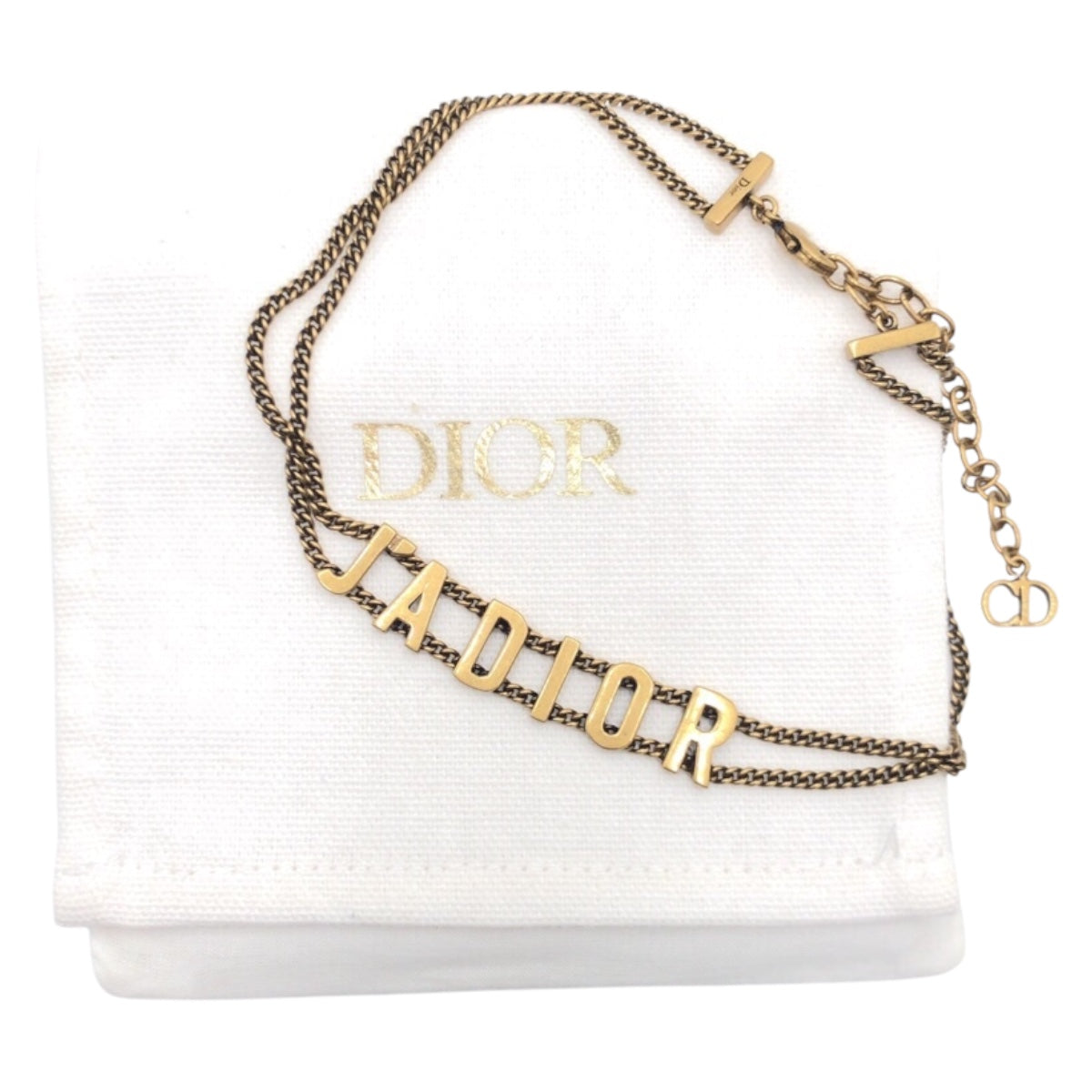 12903
Dior ディオール J'A DIOR ゴールド メタル ネックレス チョーカー レディース
