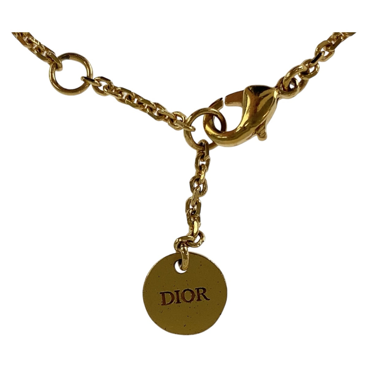12255
Dior ディオール CDロゴ ゴールド メタル / フェイクパール ブレスレット レディース