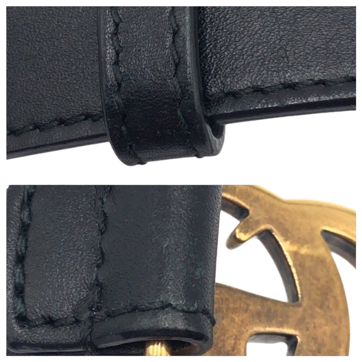 GUCCI グッチ GGマーモント ブラック 黒 ゴールド レザー / メタル 409417 AP00T ベルト レディース