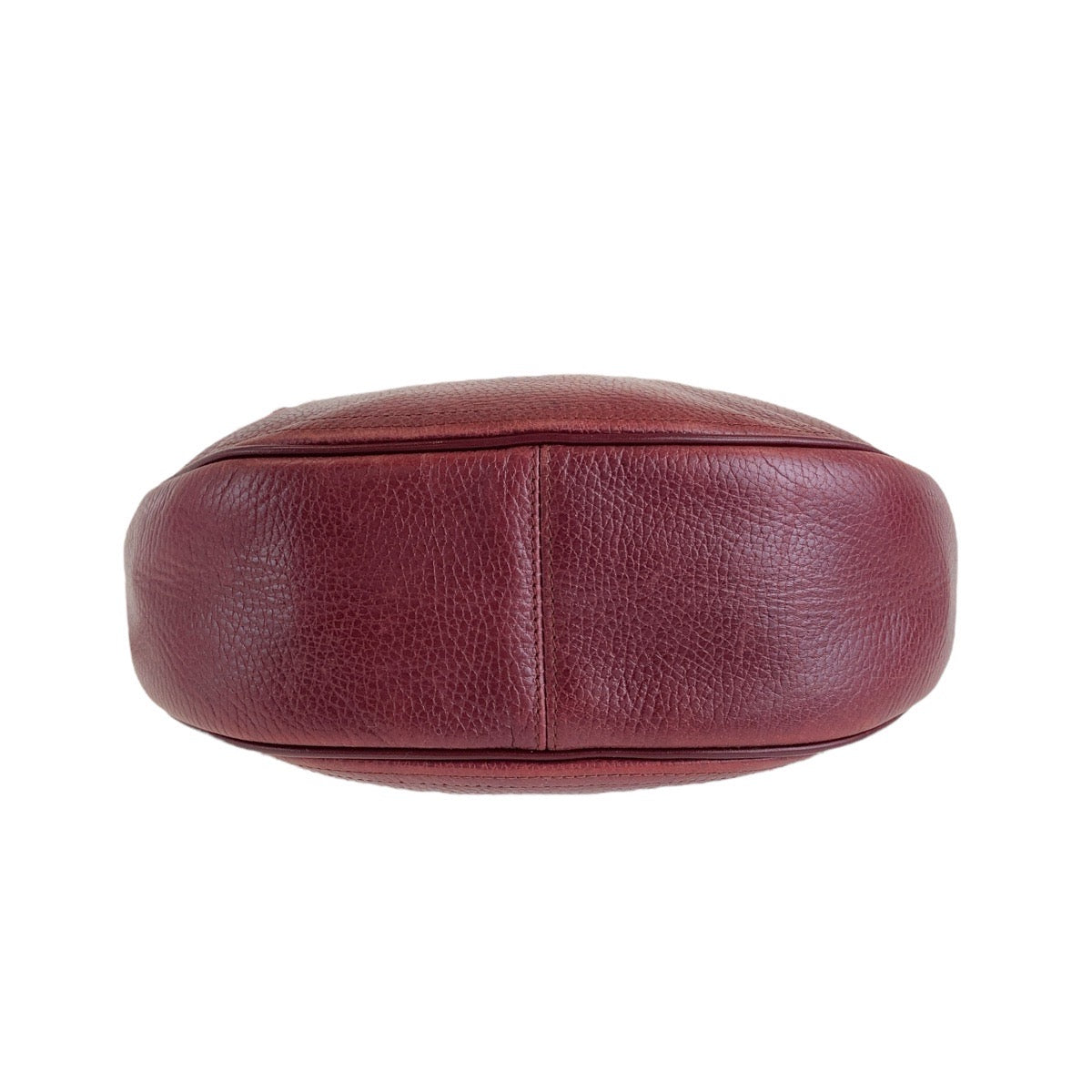 12912
CARTIER カルティエ マストライン ワインレッド ボルドー ゴールド金具 レザー ショルダーバッグ ポシェット レディース