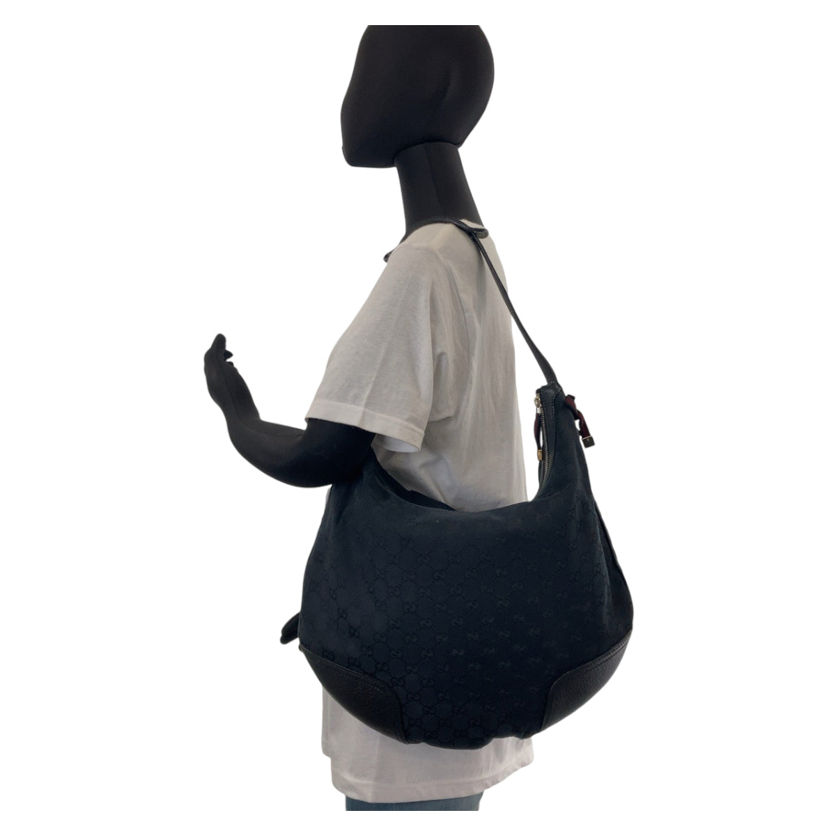 12188
GUCCI グッチ シェリーライン プリンシー ブラック シルバー金具 ゴールド金具 GGキャンバス / レザー 162882 ホーボー ショルダーバッグ レディース