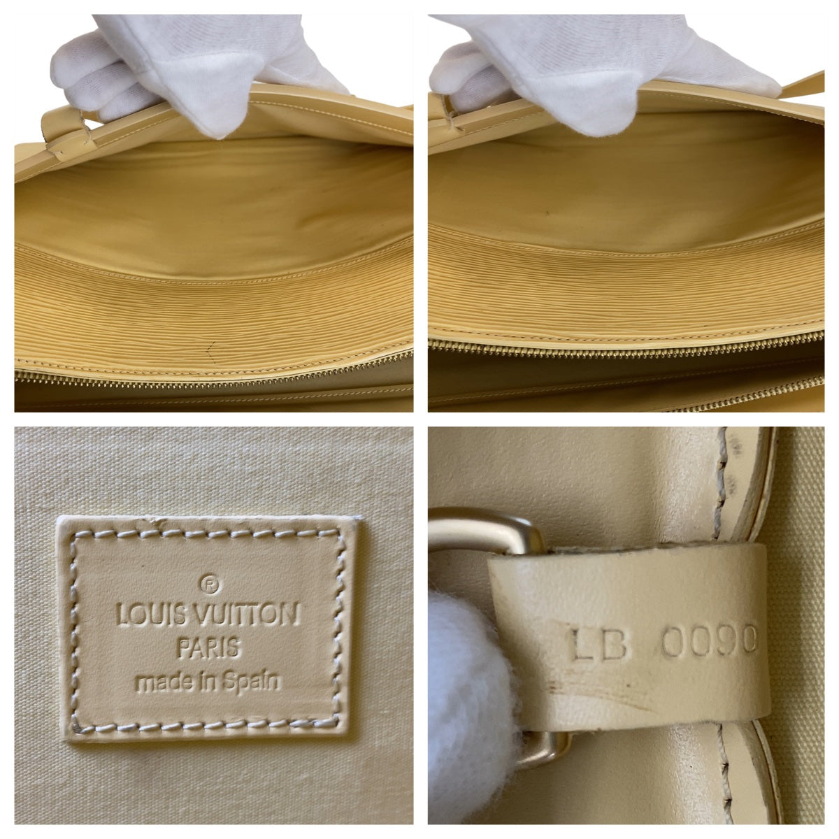 12185
LOUIS VUITTON ルイヴィトン エピ クロワゼットGM バニラ イエロー ゴールド金具 エピレザー M5250A トートバッグ ショルダーバッグ レディース