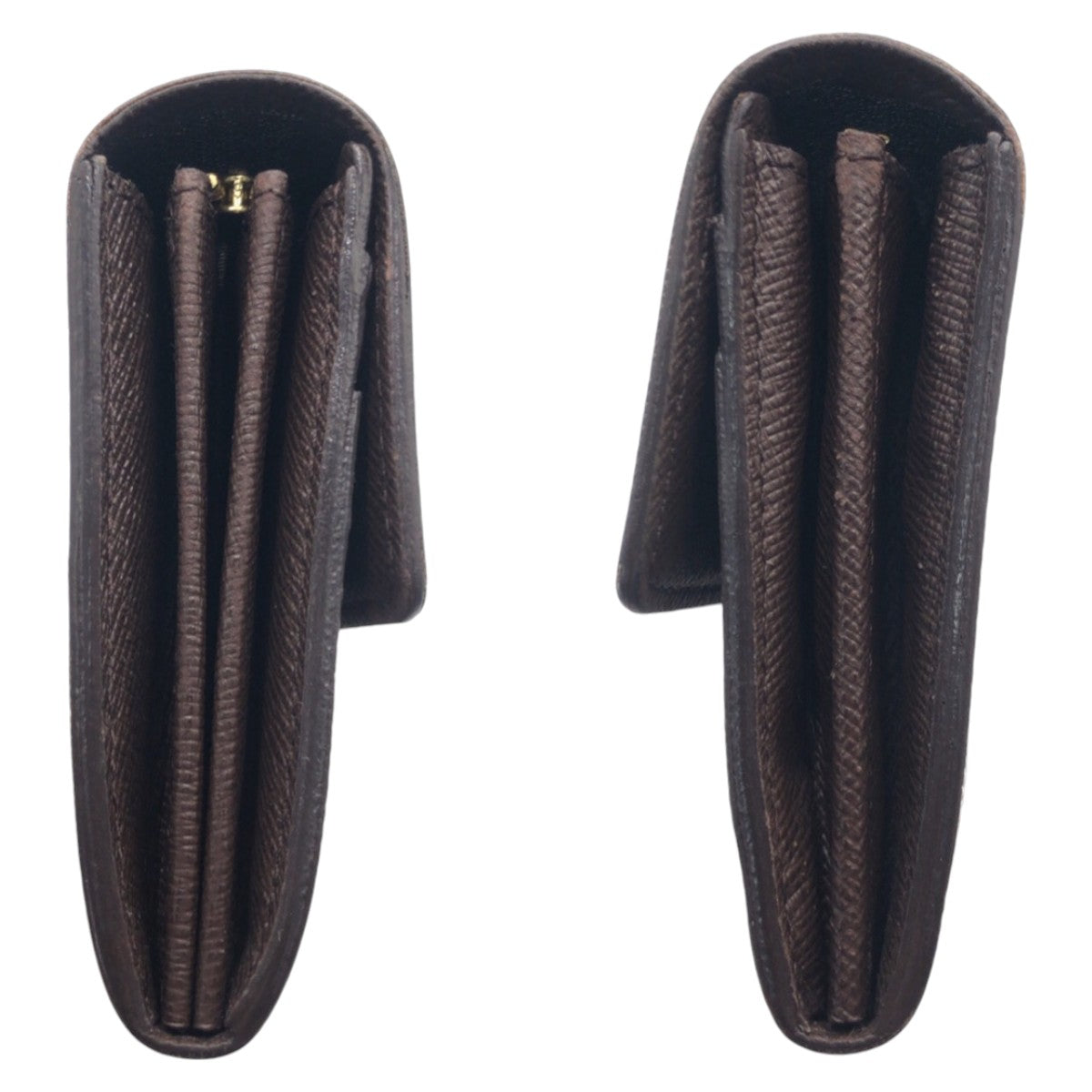 12813
LOUIS VUITTON ルイヴィトン ダミエ ポルトフォイユ サラ ブラウン ゴールド金具 PVC N61734 長財布 ロングウォレット レディース