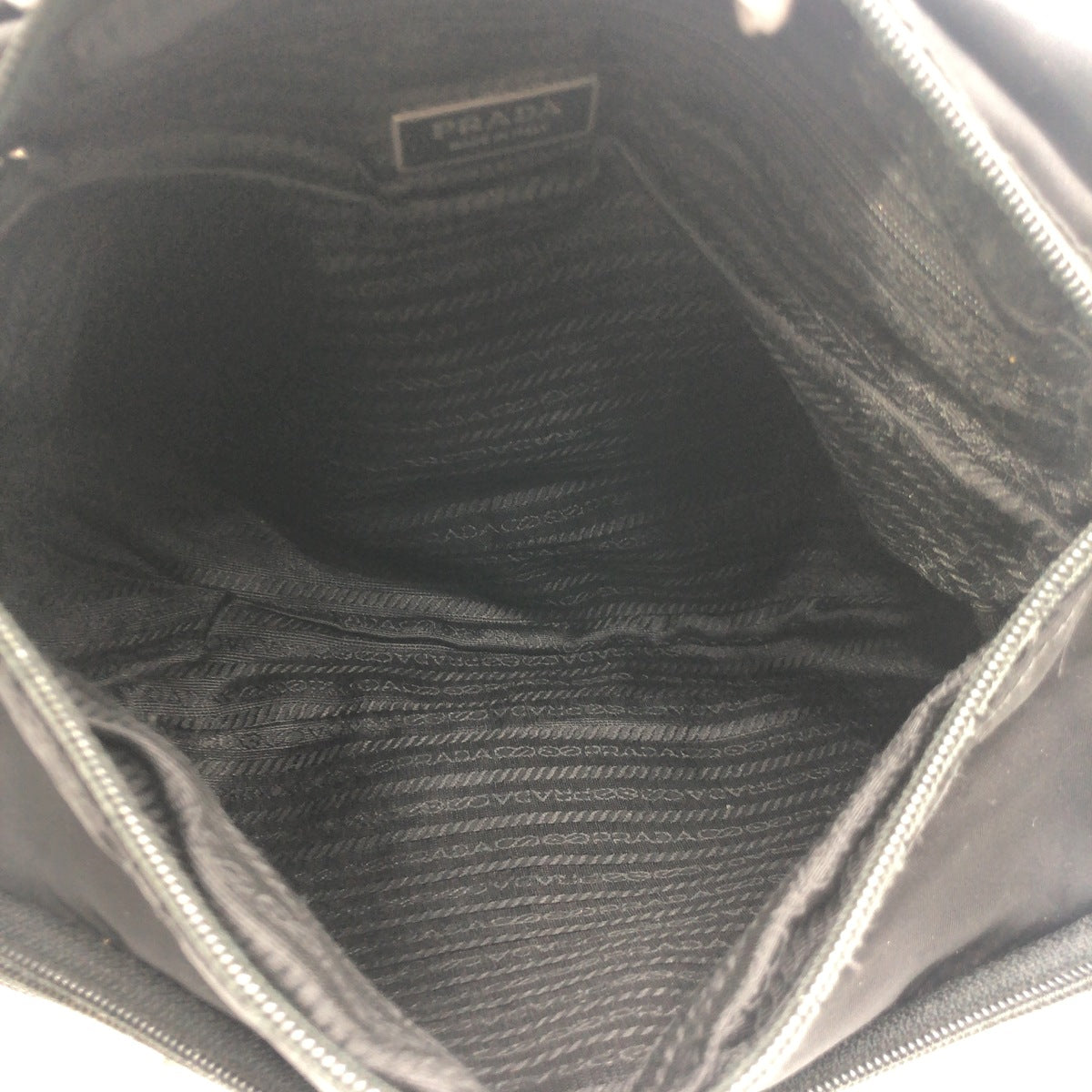 PRADA Prada Tessuto Triangle Logo Black Nylon Shoulder Bag Messenger Bag Men's