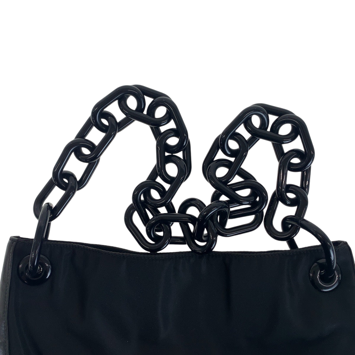 12920
PRADA プラダ テスート ブラック 黒 ナイロン / レザー / プラスチック ショルダーバッグ レディース