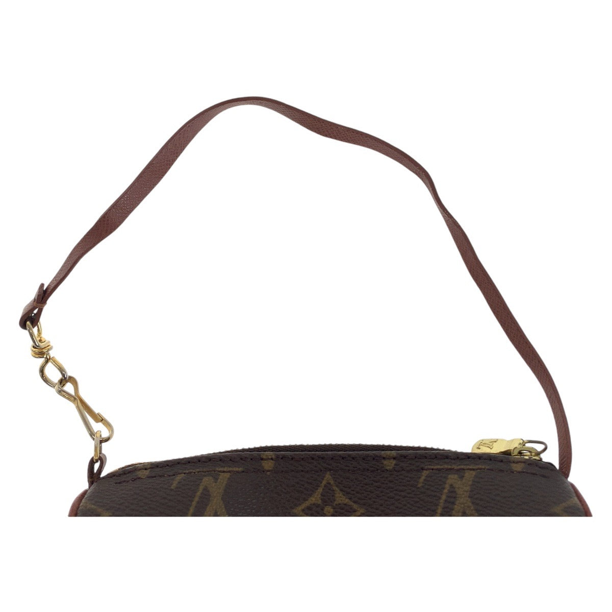 2067
LOUIS VUITTON ルイヴィトン モノグラム パピヨン ポーチのみ ブラウン ゴールド金具 PVC M51365 ハンドバッグ アクセサリーポーチ レディース