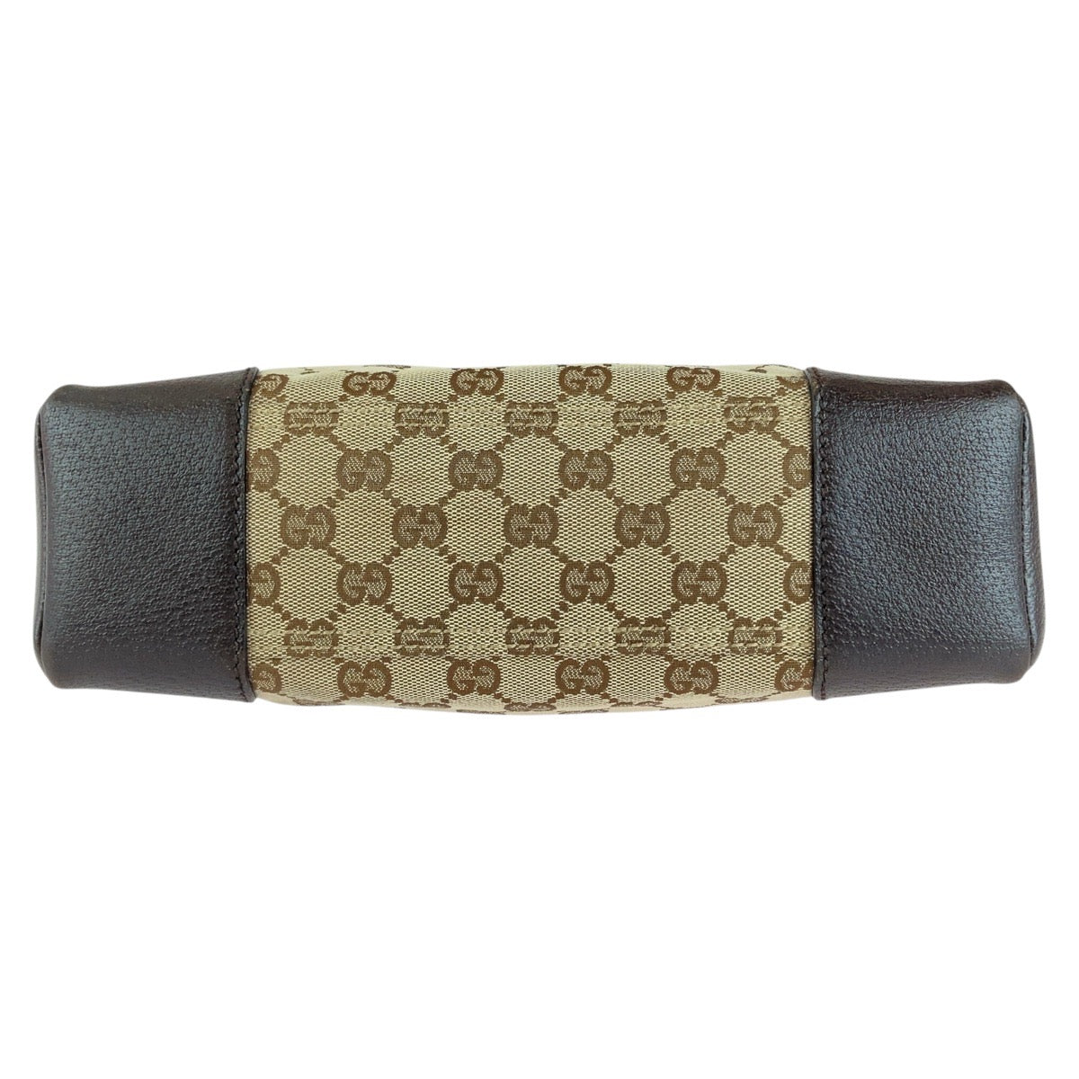 12930
GUCCI グッチ ブラウン ベージュ シルバー金具 GGキャンバス / レザー 114273 ショルダーバッグ ポシェット レディース