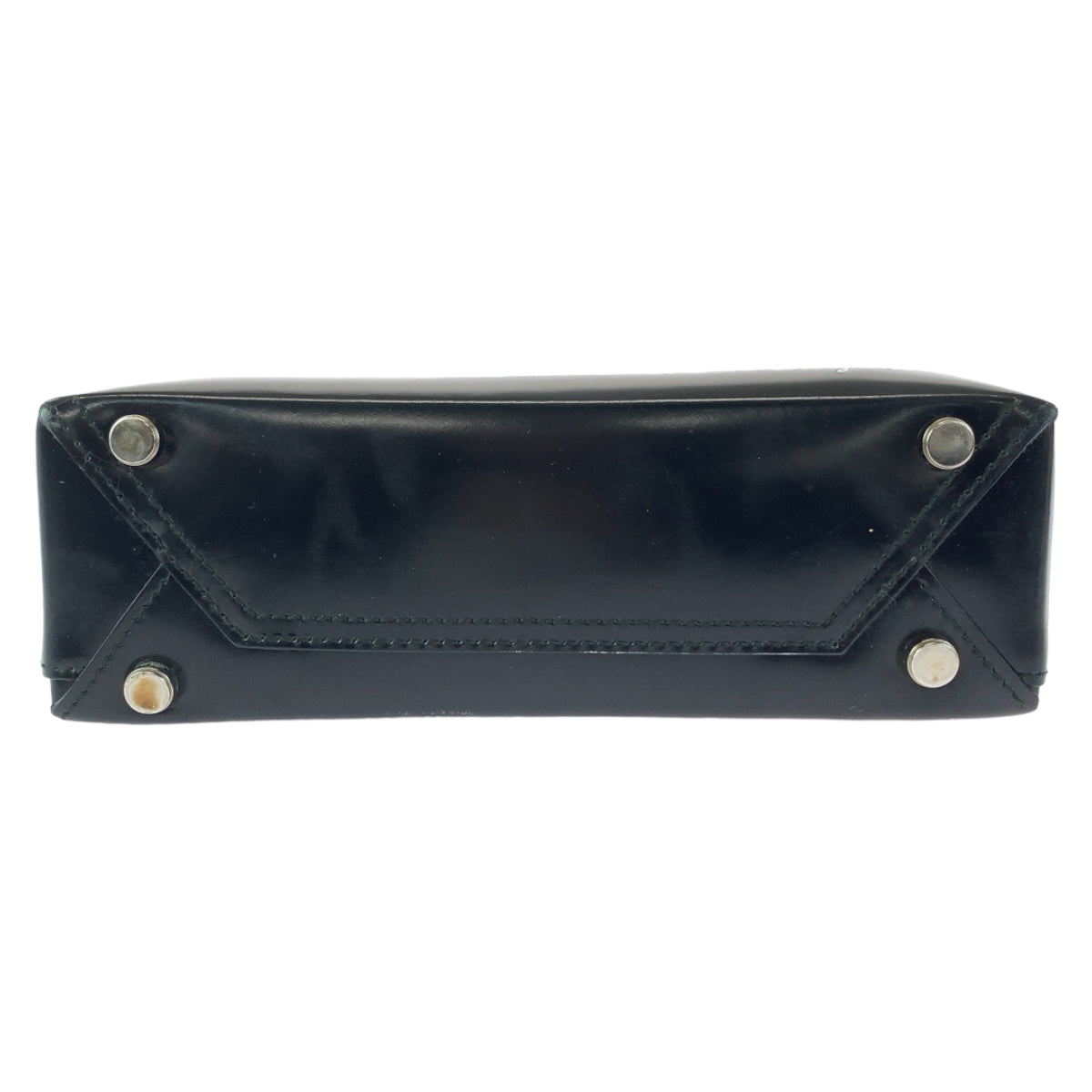 12043
Salvatore Ferragamo サルヴァトーレフェラガモ ブラック ホワイト パテントレザー DJ 21 8210 トートバッグ ハンドバッグ レディース