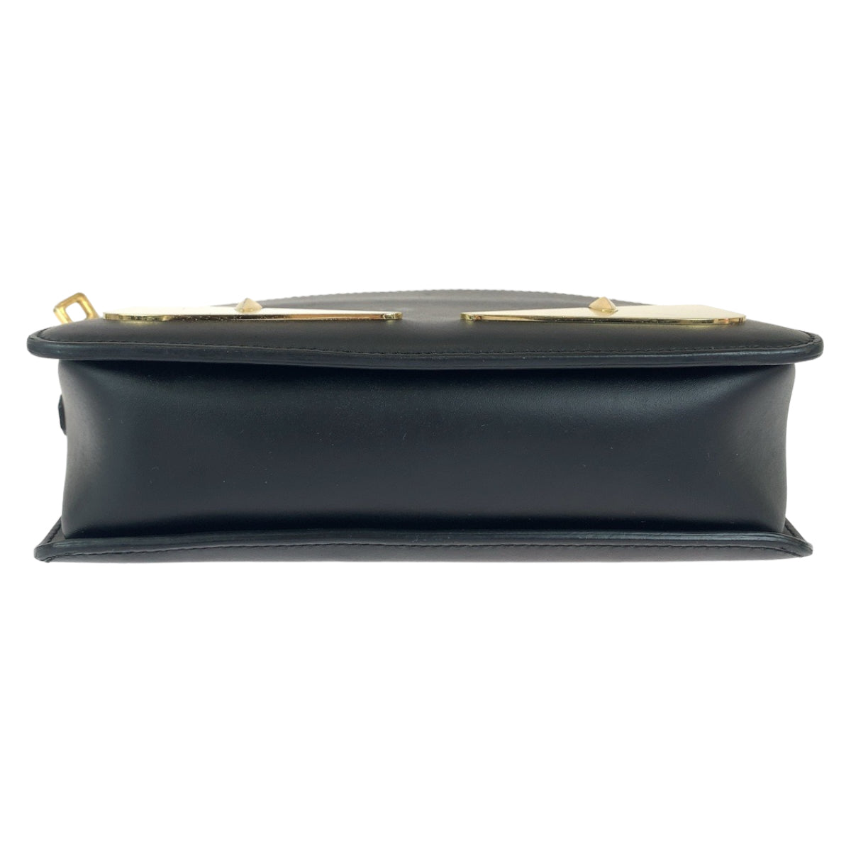 FENDI フェンディ モンスター バグズアイ ブラック ゴールド金具 レザー 7VA428 A3D8 F0KUR ショルダーバッグ ポシェット メンズ
