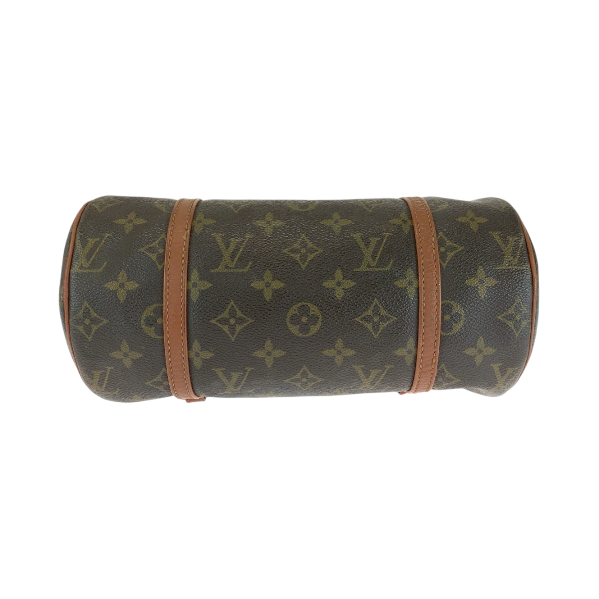 12948
LOUIS VUITTON ルイヴィトン モノグラム パピヨン ブラウン ゴールド金具 PVC M51366 ハンドバッグ ショルダーバッグ レディース