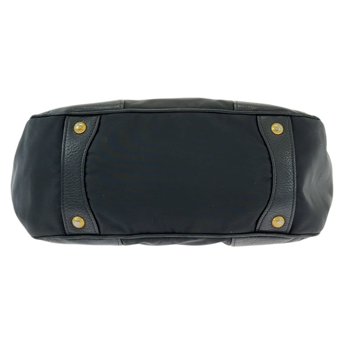 13031
PRADA プラダ ブラック 黒 ゴールド金具 ナイロン / レザー トートバッグ ショルダーバッグ ハンドバッグ レディース