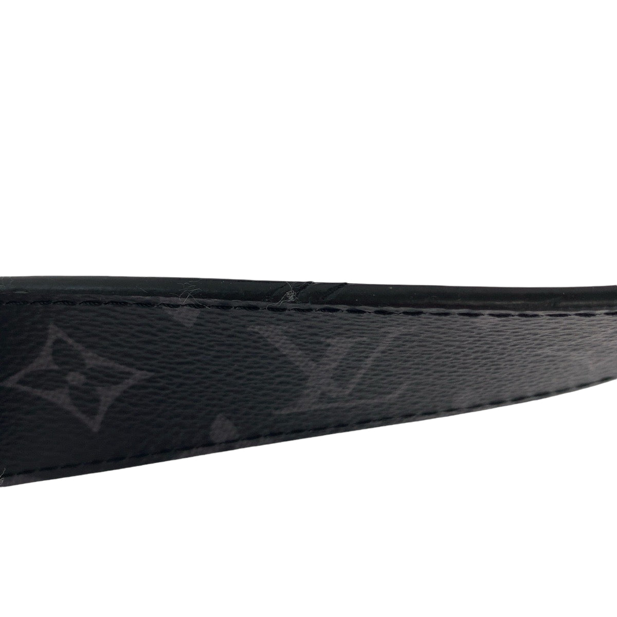 11887
LOUIS VUITTON ルイヴィトン モノグラム エクリプス サンチュール リヴェルソ 85cm/34inc ブラック 黒 シルバー金具 PVC M9044 ベルト メンズ