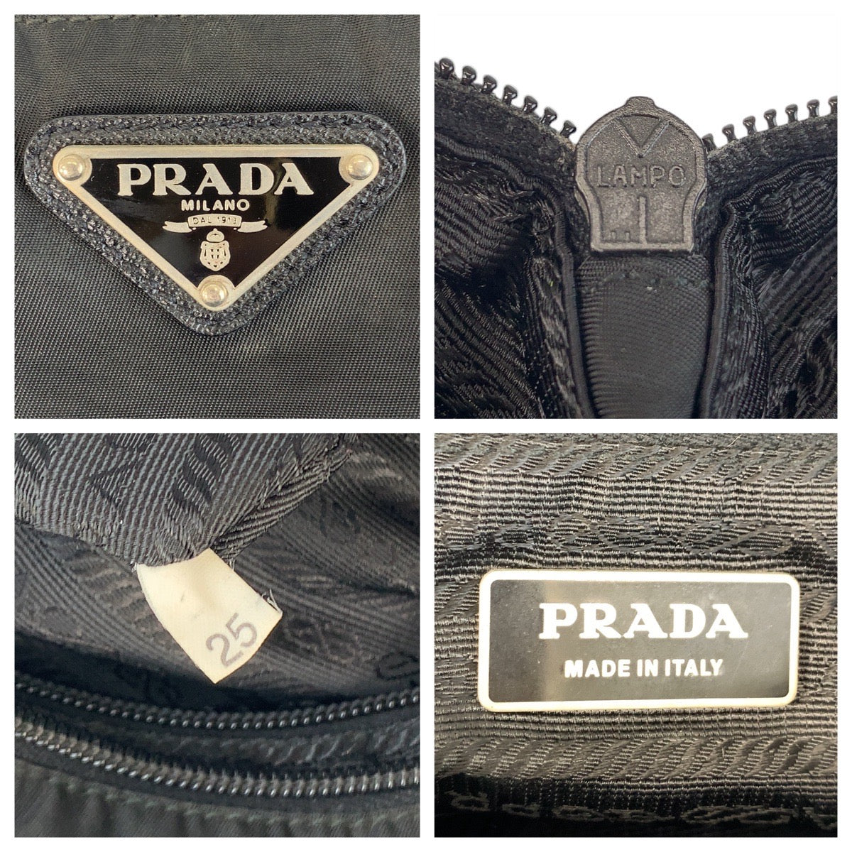 13089
PRADA プラダ テスート サフィアーノレザー 三角ロゴプレート 男女兼用 ブラック 黒 シルバー金具 ナイロン 斜め掛け ショルダーバッグ メッセンジャーバッグ メンズ