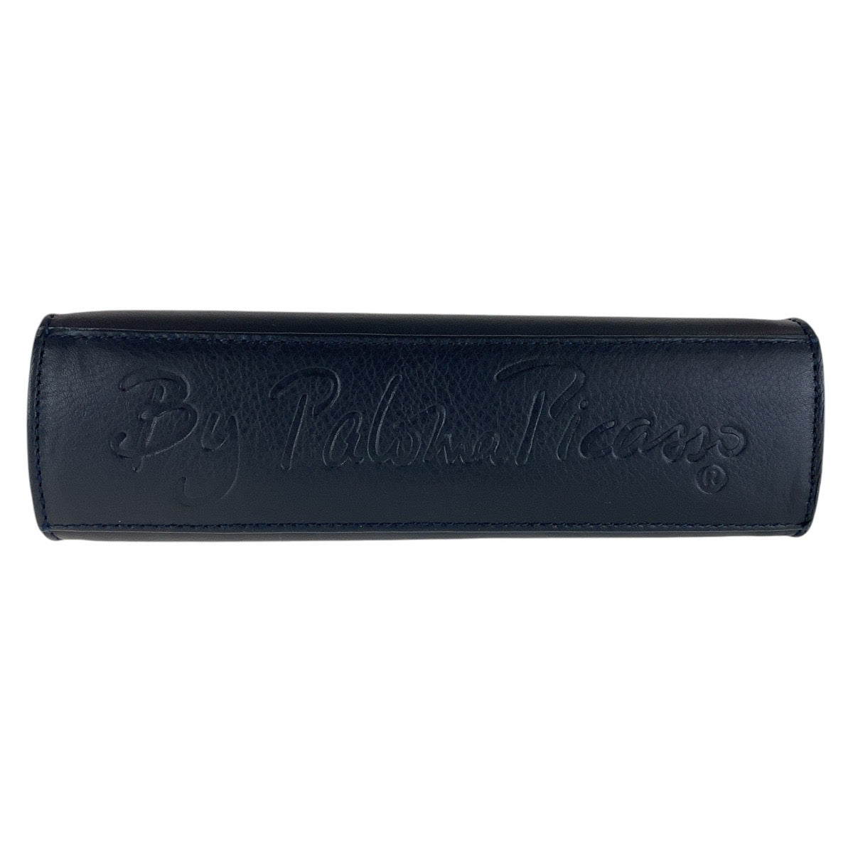 13097
Paloma Picasso パロマピカソ ヴィンテージ ネイビー ゴールド金具 レザー 斜め掛け チェーンショルダーバッグ レディース AB5