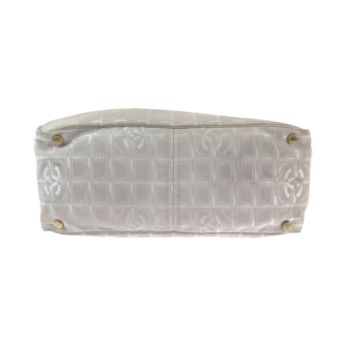 13112
CHANEL シャネル ニュートラベルライン ココマーク ピンク ホワイト ゴールド金具 キャンバス トートバッグ ハンドバッグ ニュートラトート レディース