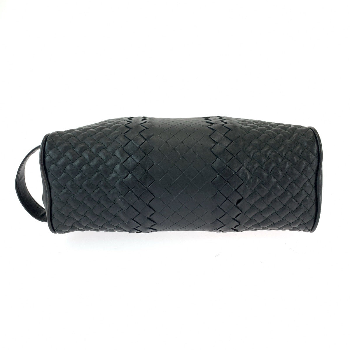 13122
BOTTEGAVENETA ボッテガヴェネタ イントレチャート トイレタリー ブラック 黒 シルバー金具 レザー セカンドバッグ クラッチバッグ メンズ