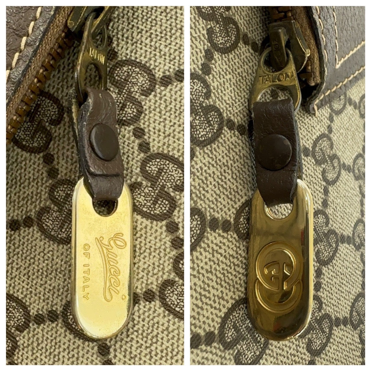 13135
GUCCI グッチ ヴィンテージ シェリーライン オールドグッチ ベージュ ブラウン ゴールド金具 GGスプリームキャンバス / レザー トートバッグ ショルダーバッグ ビジネスバッグ メンズ