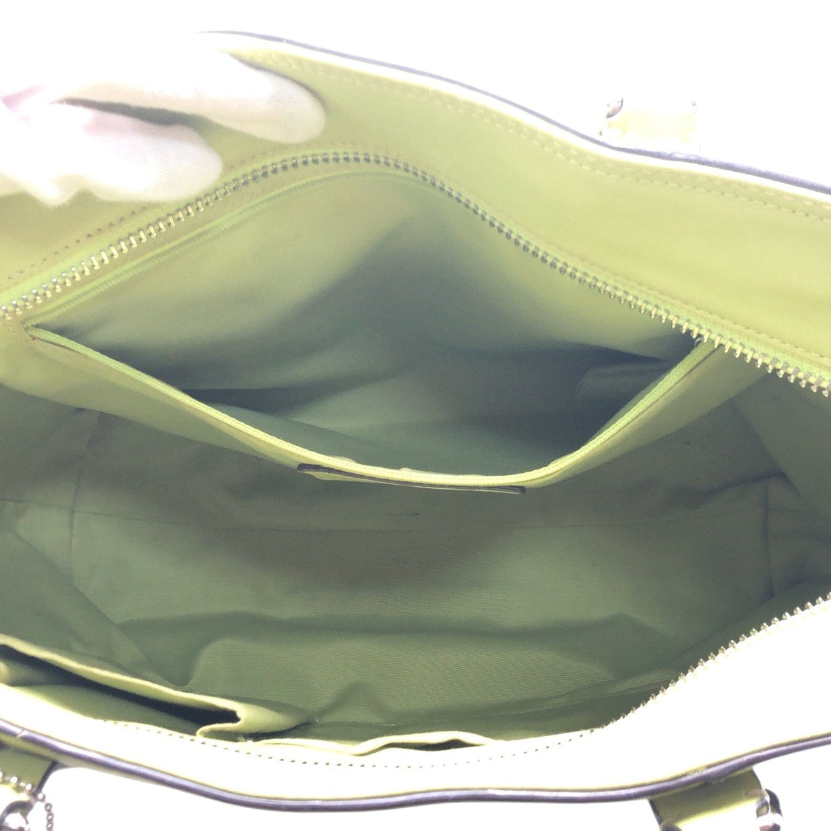 COACH コーチ グリーン ライトグリーン レザー B0959 F13098 トートバッグ ハンドバッグ レディース