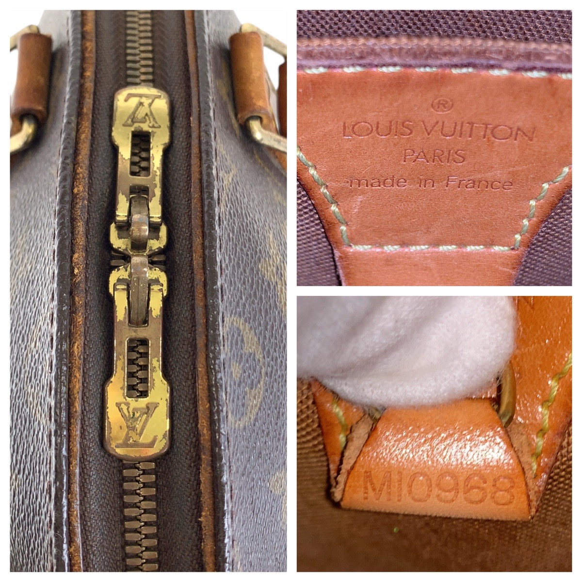 LOUIS VUITTON Louis Vuitton Monogram Ellipse PM Brown Gold Hardware PVC/Leather M51127 Handbag for Women