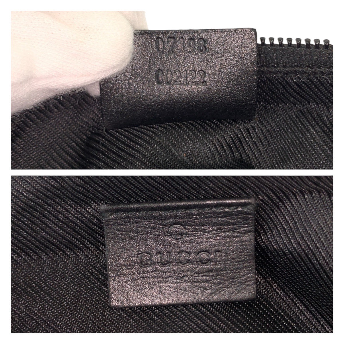 13172
GUCCI グッチ ブラック 黒 シルバー金具 GGキャンバス 7198 ショルダーバッグ アクセサリーポーチ レディース