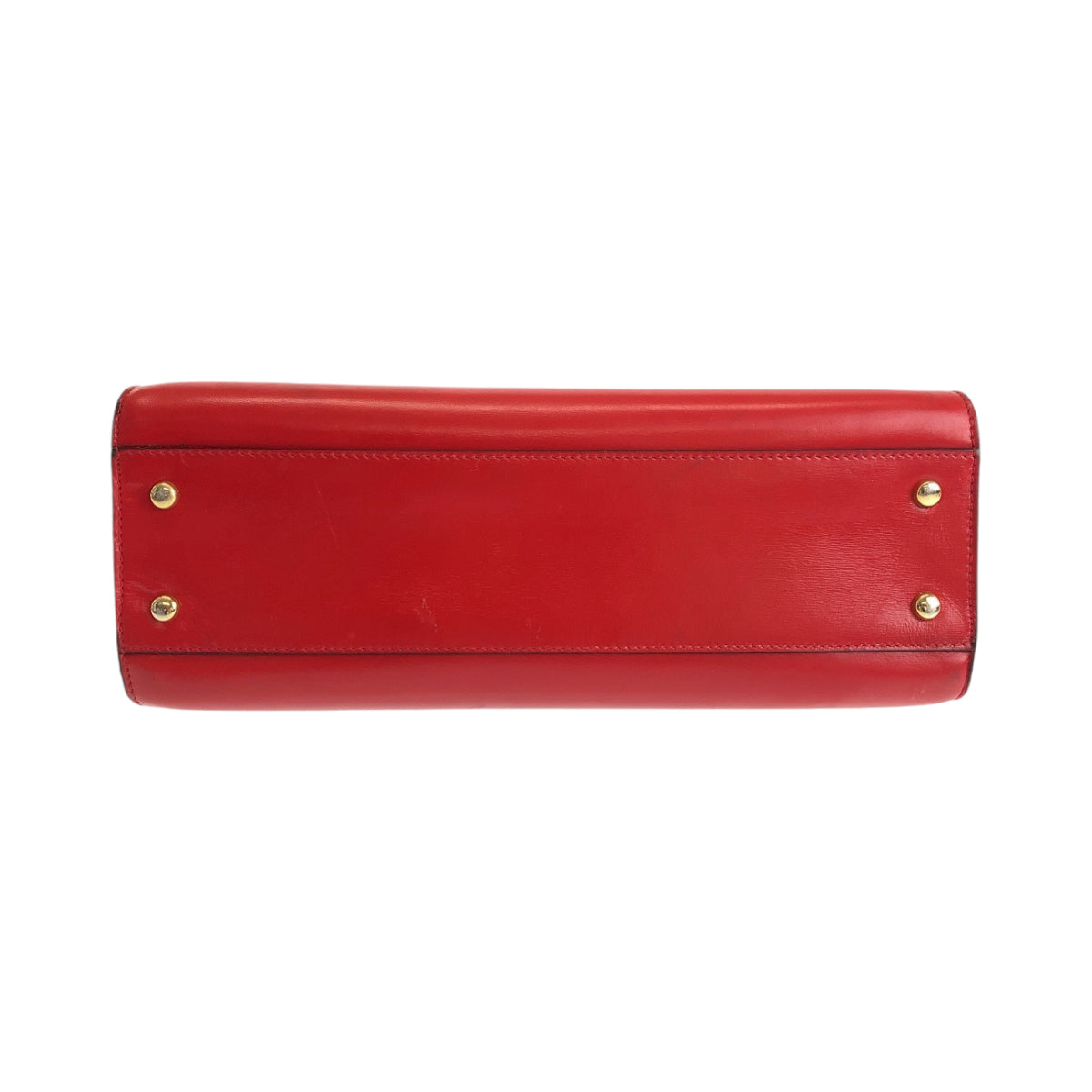13246
CELINE セリーヌ ヴィンテージ ホースキャリッジ 馬車 レッド ゴールド金具 レザー ハンドバッグ レディース