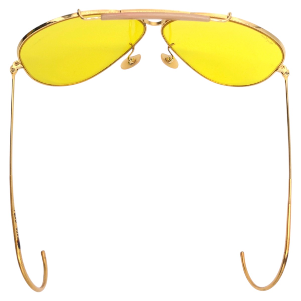 Ray-Ban レイバン ヴィンテージ B&L ボシュロム RAY-BAN U.S.A シューター ゴールド イエロー メタル L0305 OKBJ サングラス ティアドロップ メンズ