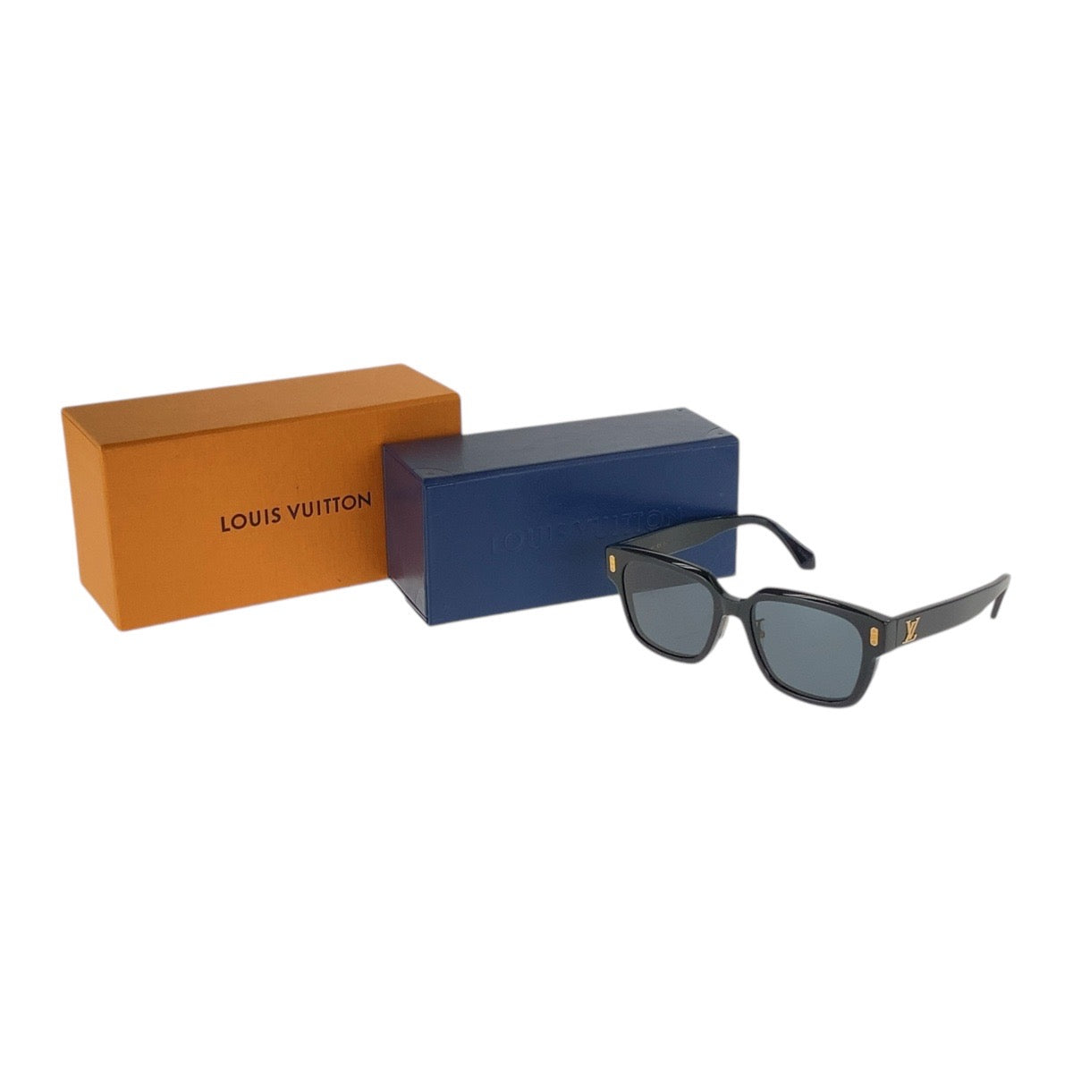 13384
LOUIS VUITTON ルイヴィトン コンフィデンス スクエア ブラック 黒 ゴールド金具 アセテート 54□18 OO 150 サングラス スクエア メンズ
