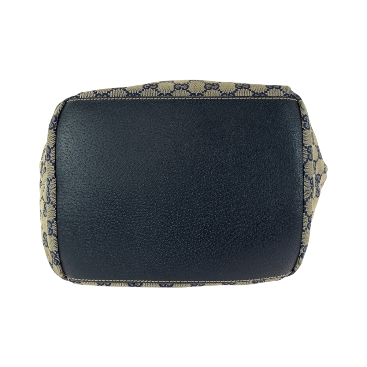 13441
GUCCI グッチ ネイビー グレー レッド シルバー金具 GGキャンバス 131230 トートバッグ ショルダーバッグ レディース