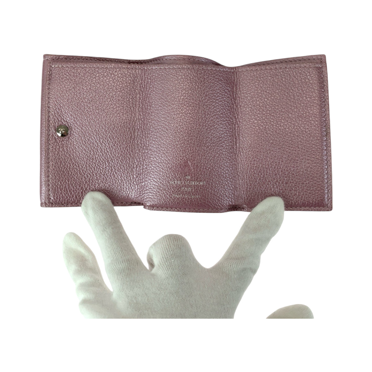 12779
LOUIS VUITTON ルイヴィトン ポルトフォイユ ロック ミニ クリスタルローズ ピンク シルバー金具 カーフ M69813 折財布 コンパクトウォレット レディース